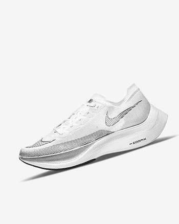 Nike ZoomX Vaporfly Next% 2 Blancos Metal Plateados Negros | MX 4641